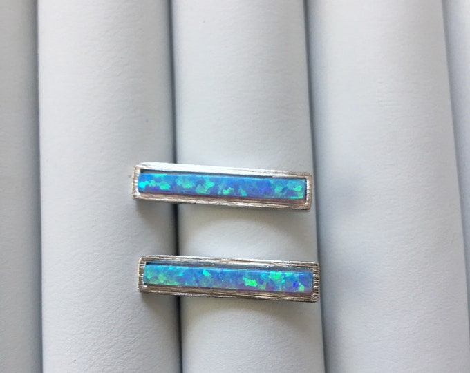 Blue Opal Earrings