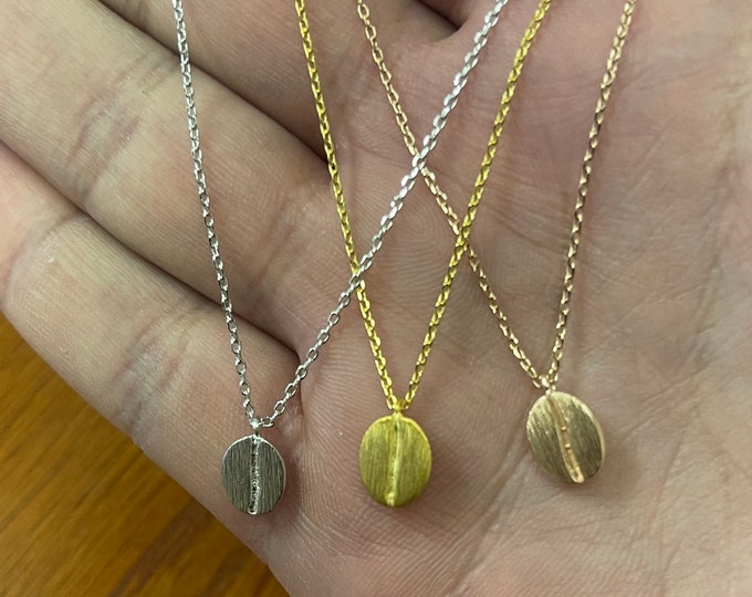 Coffee Bean Necklace, Coffee Lover Necklace, Barista Necklace, Bean Necklace, Perfect Gift