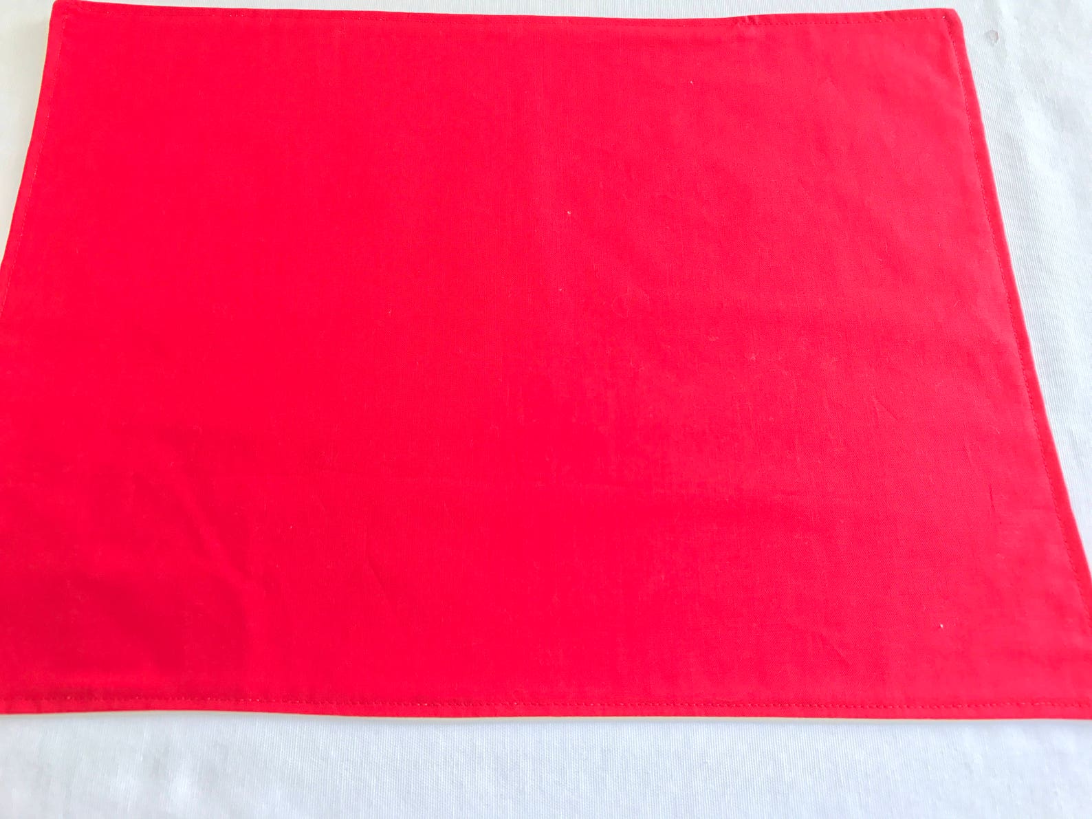 Fabric Placemats Fabric Placemat Set Red Placemats Fabric Etsy