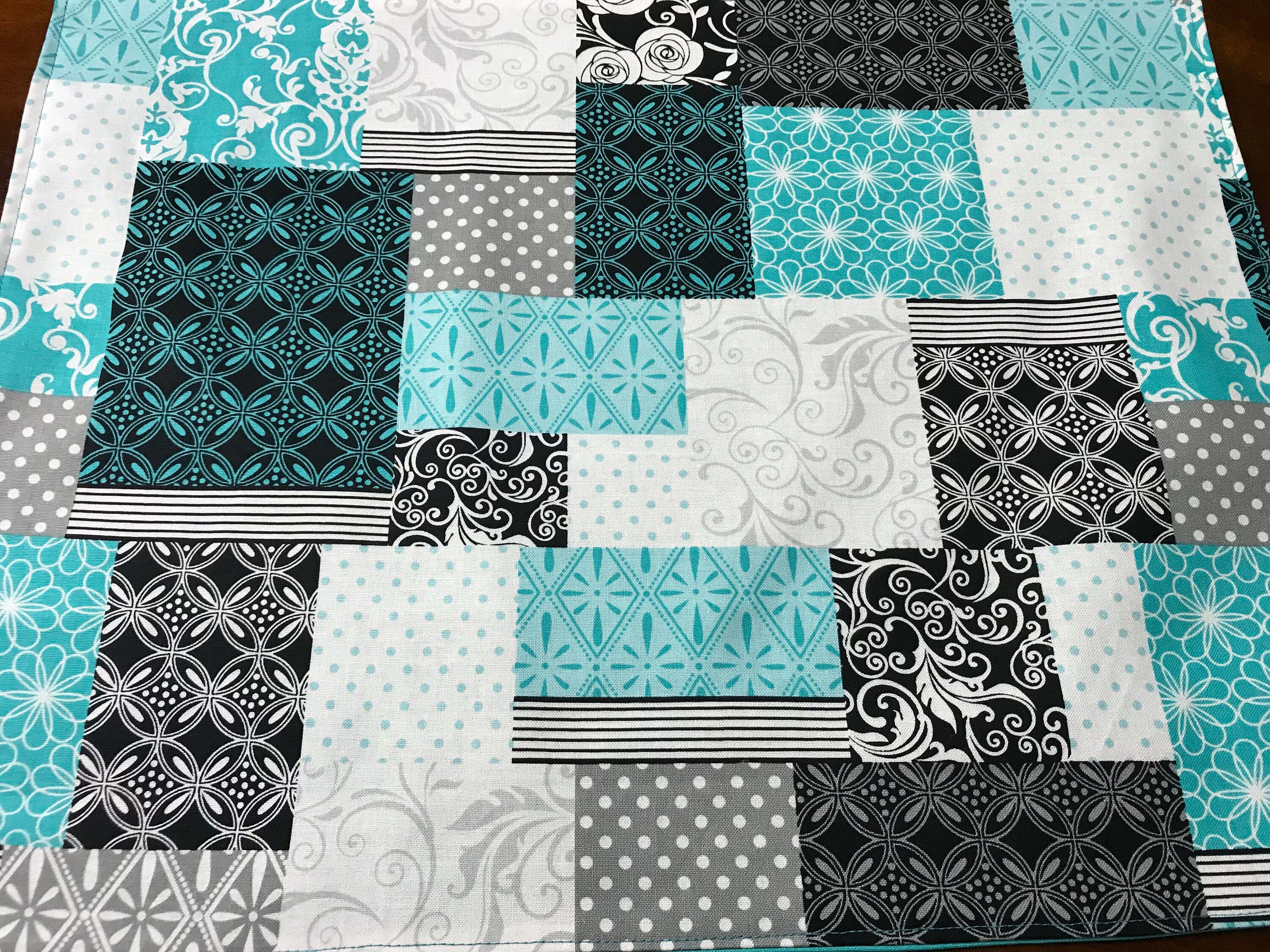 Teal Table Decor Teal Modern Fabric Modern Table Decor Teal