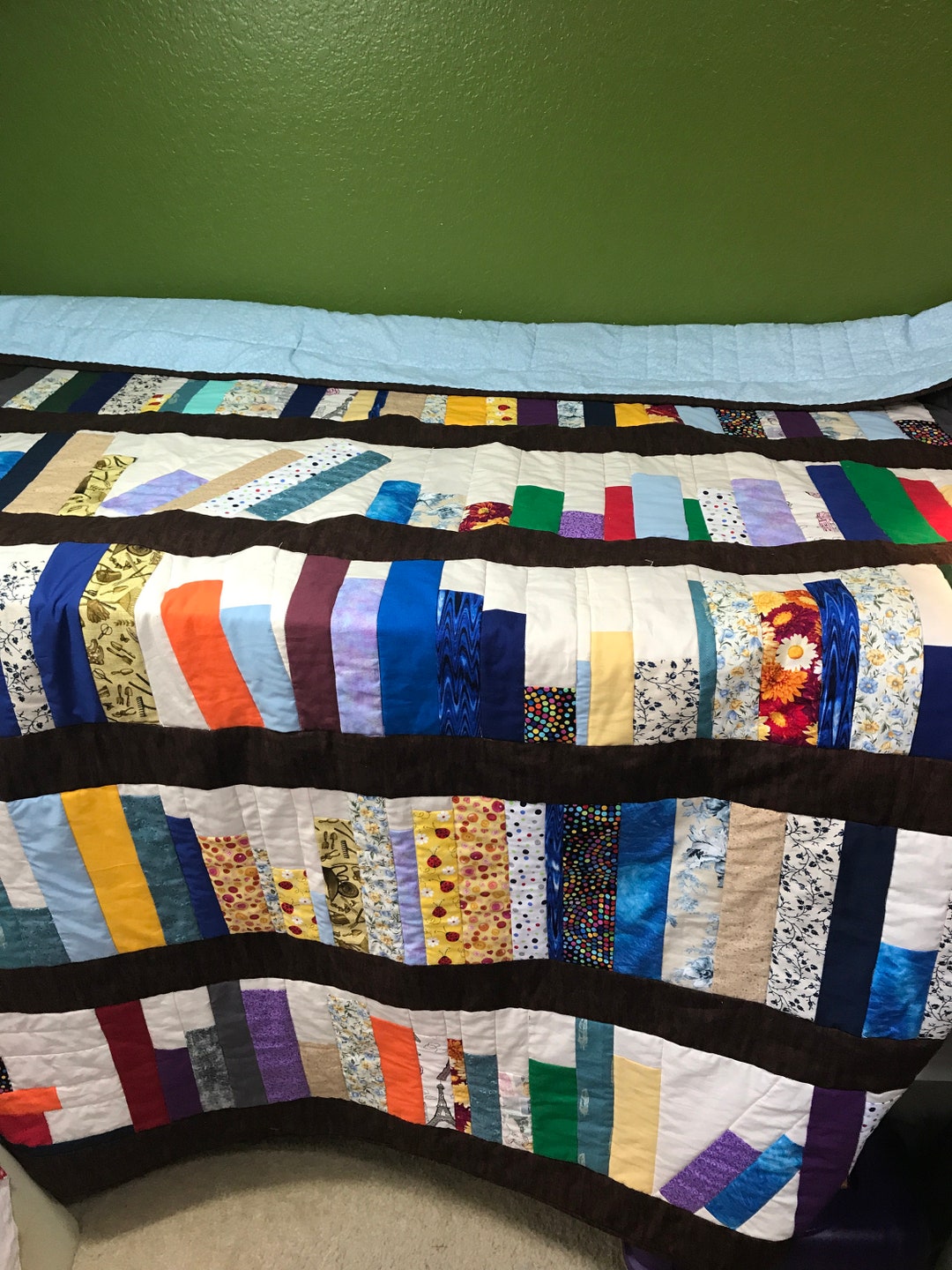 Bookshelf Quilt, Bookcase Quilt, Book Lovers Gift, Book Shelf Quilt