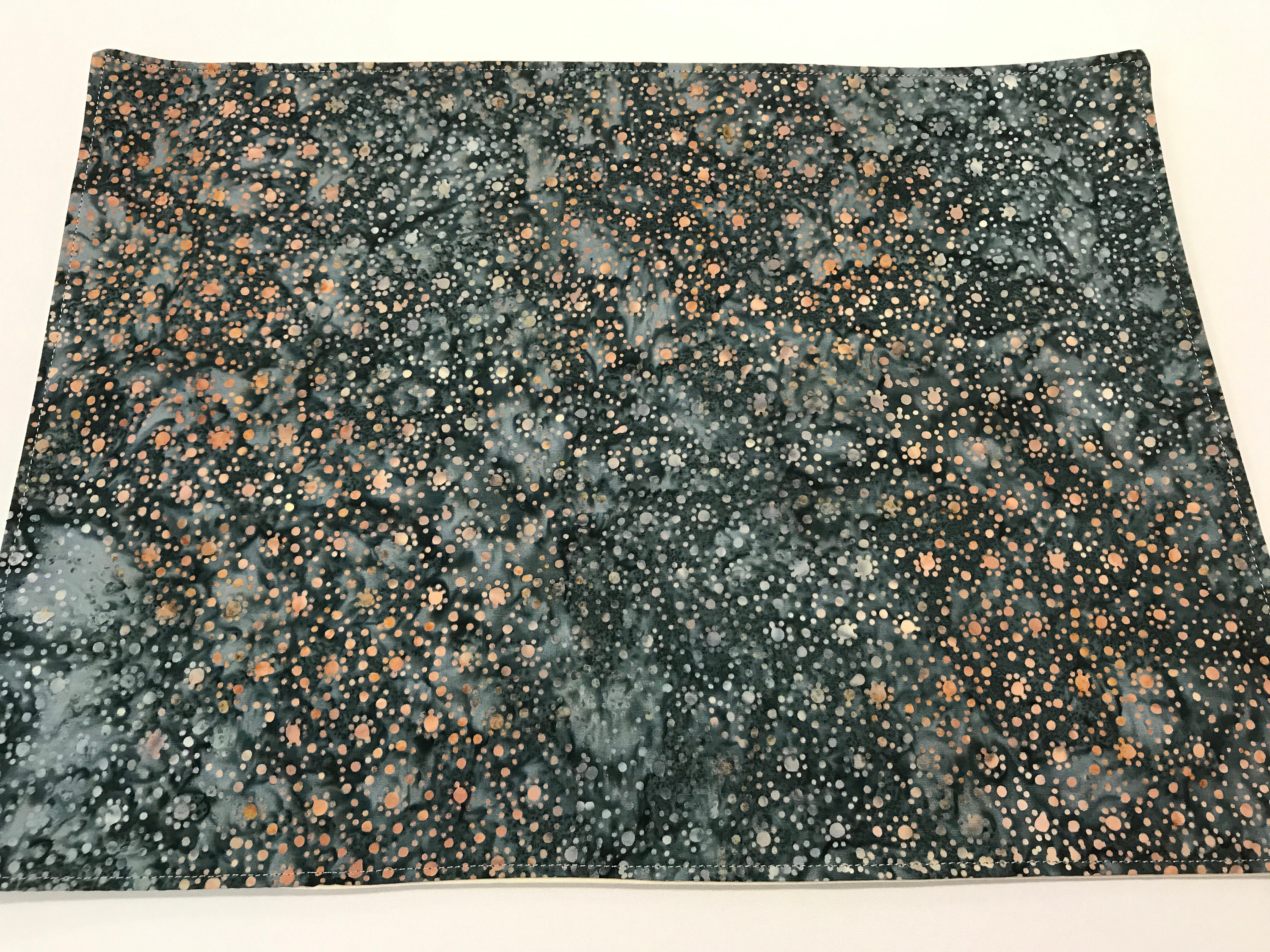 Gray Placemats Gray Place Mats Gray Batik Fabric Set Of 6