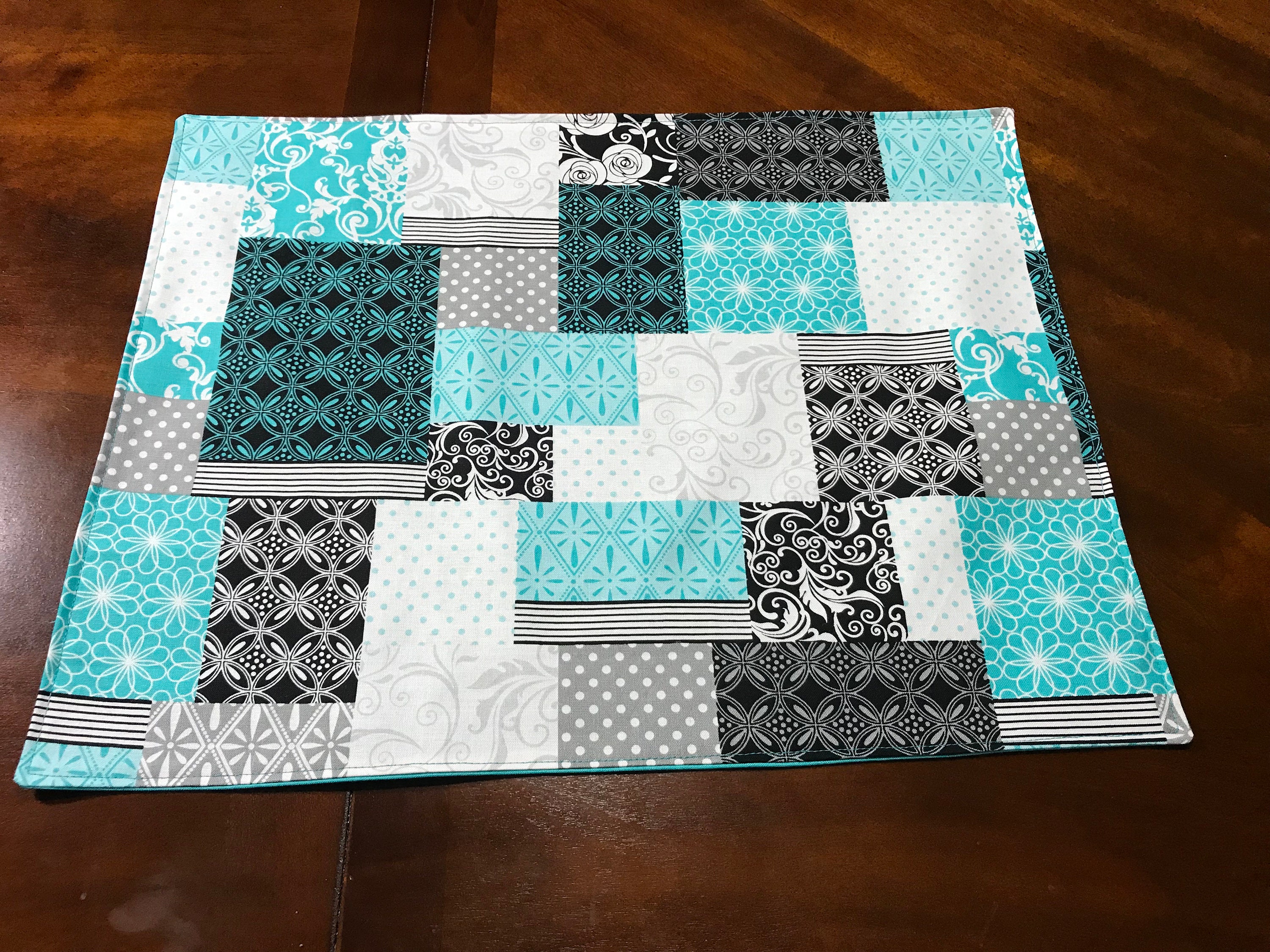 Teal Table Decor Teal Modern Fabric Modern Table Decor Teal