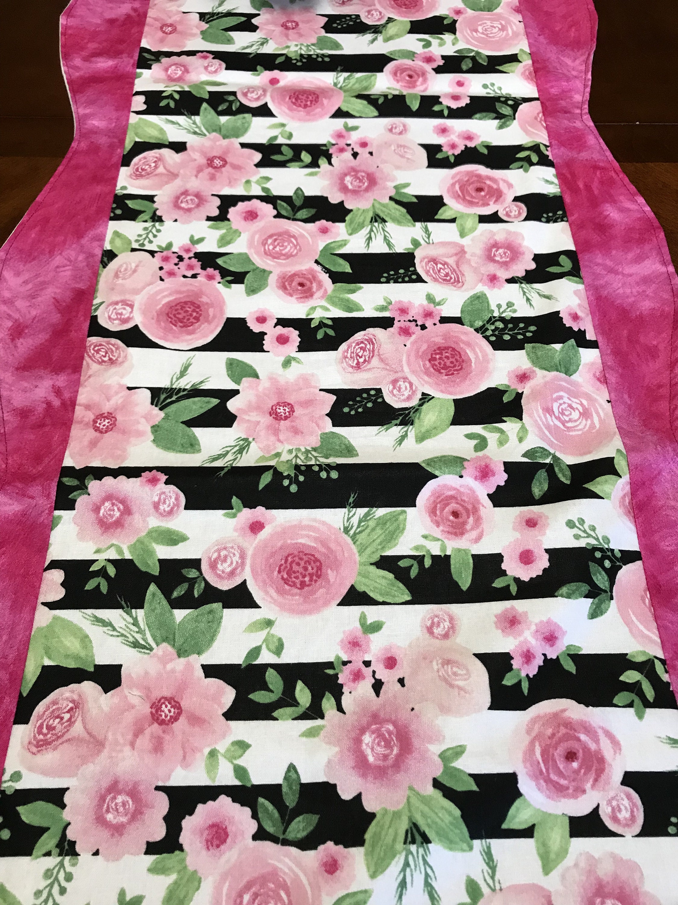 Pink Table Runner Pink Runner Pink Rose Runner Rose Table | Etsy