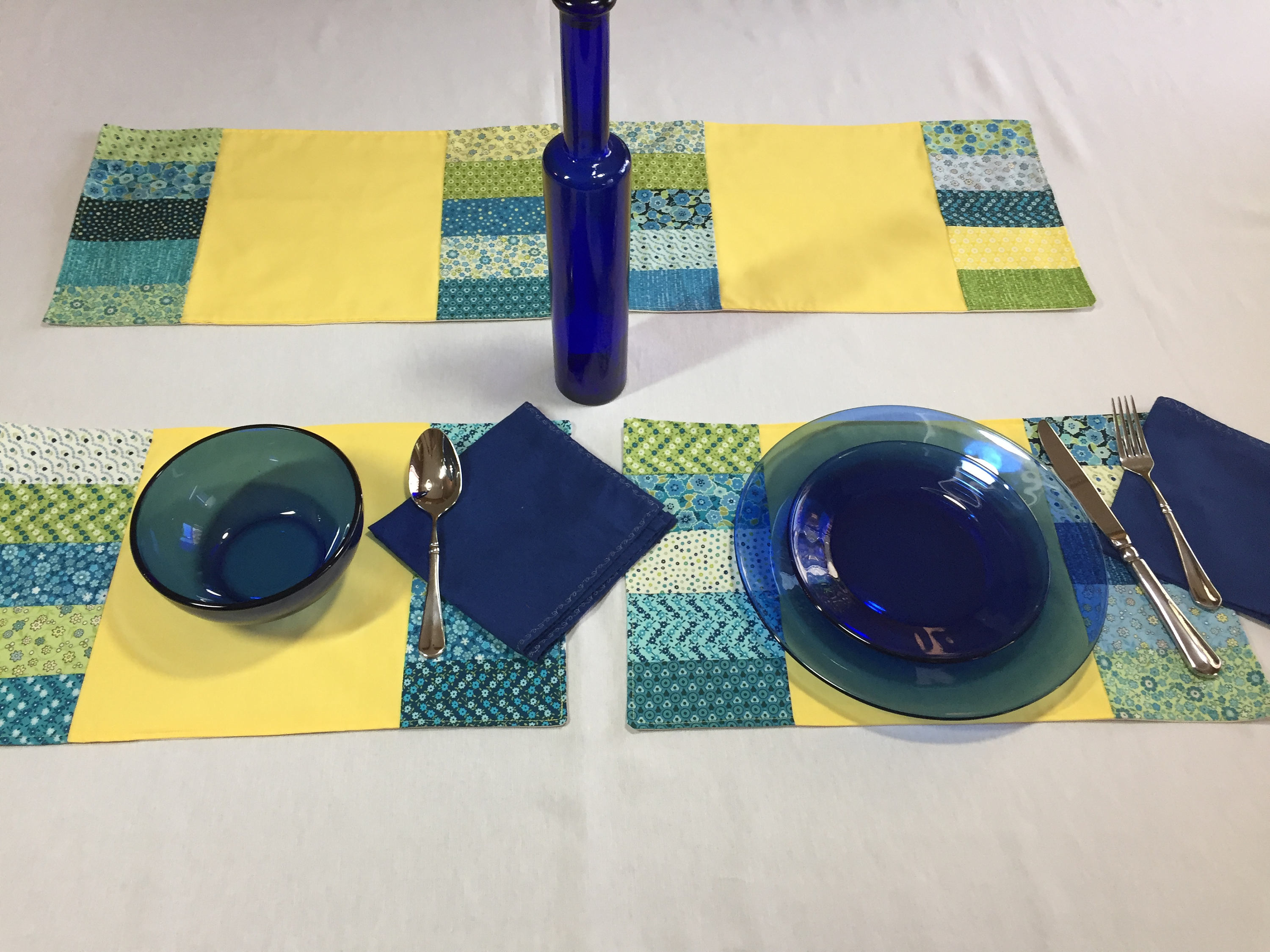 Spring Placemats Yellow Placemats Floral Placemats Spring Table Setting Spring Decor Custom Placemats Floral Prints Sunshine