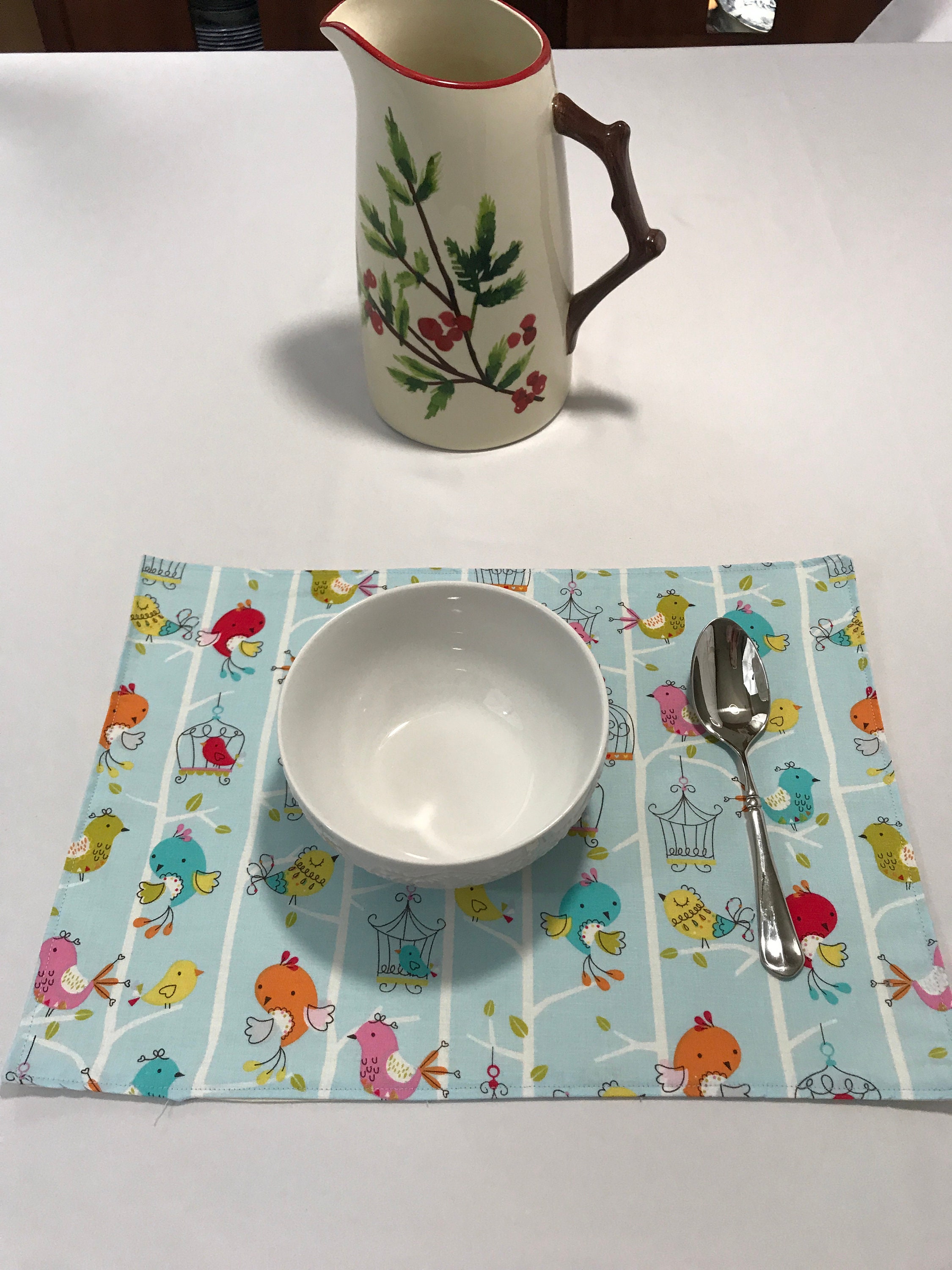 Kids Placemats Kids Table Decor Kids Placemat Set Blue