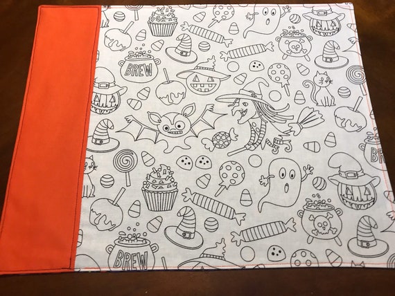 Kids Party Mats Creative Placemats Halloween Placemats Kids Etsy