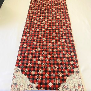 Buffalo Plaid Christmas Decor, Buffalo Plaid Christmas Runner, Buffalo Plaid Table Decor, Buffalo Plaid Decor, Christmas Table Runner