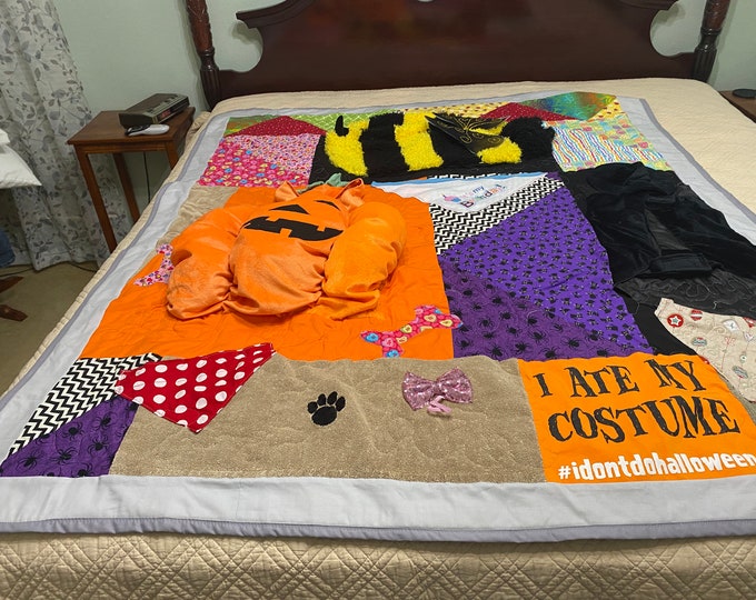 Pet Quilt, Pet Memory Quilt, Pet Costumes, Custom Memory Quilt, Pet Blanket, Keepsake Quilt, Personal Quilt, OOAK Quilt