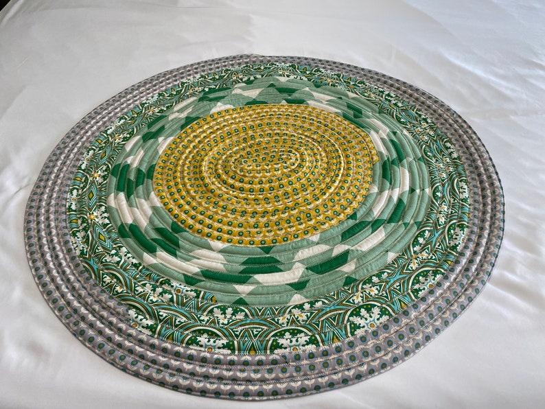 Quilted Rug Oval Rug Quilted Floor Rugs Bath Mats and Rugs Etsy