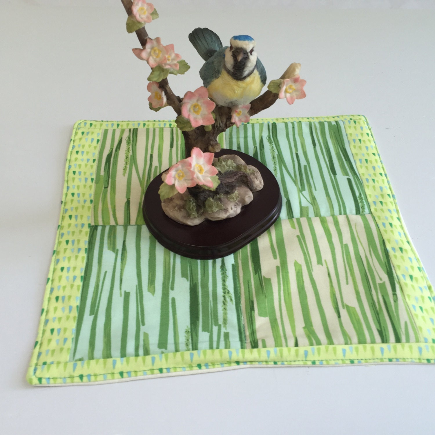 Mug Rugs Quilted Mug Rugs Green Mug Rugs Drink Coasters Small
