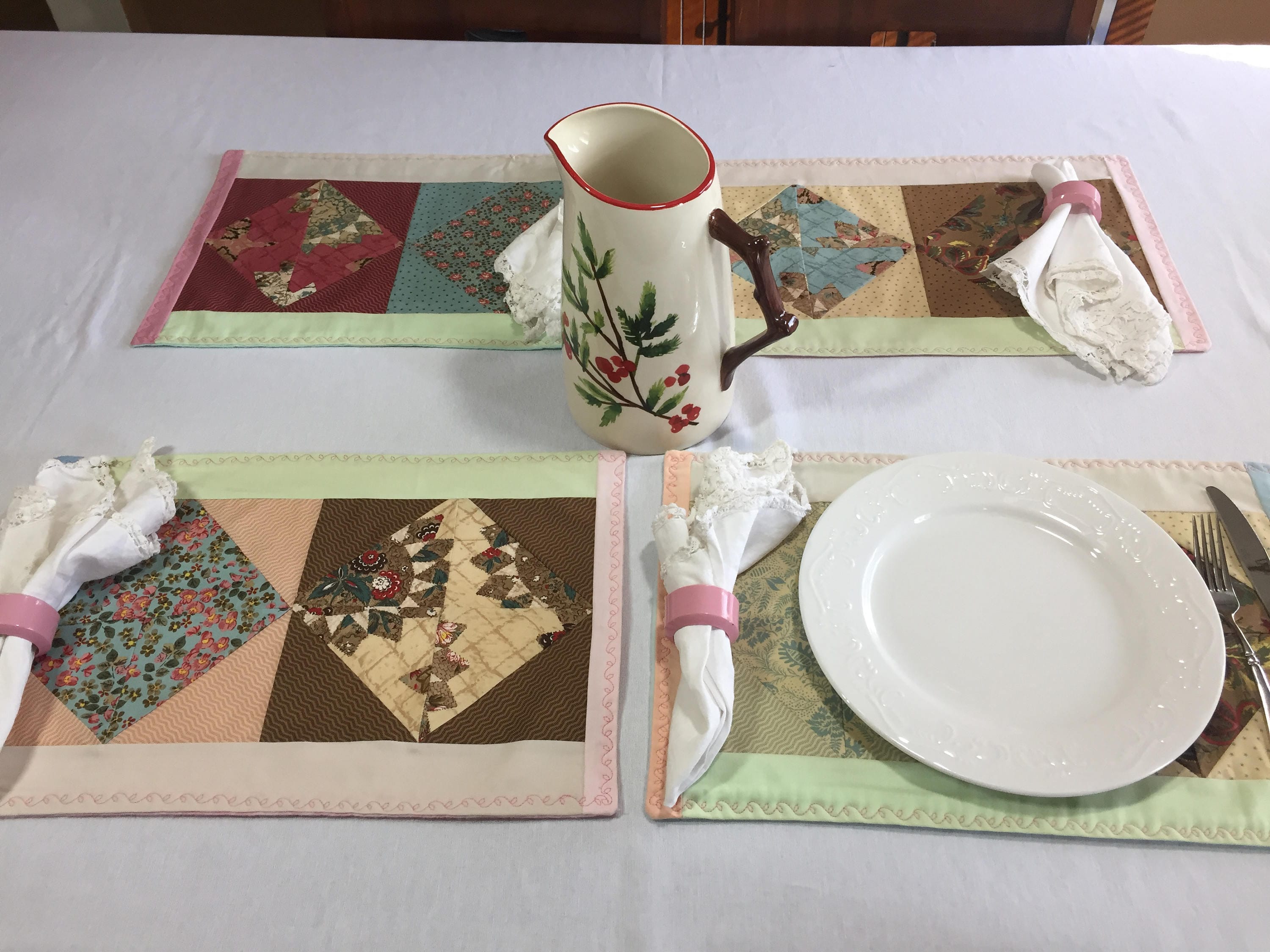Spring Placemats Spring Table Linens Spring Table Decor Etsy