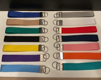 Handmade Colorful Webbing Key Fob Wristlet: Everyday Accessory