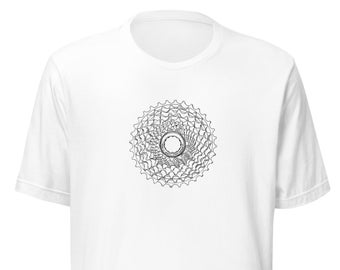 Cycling Short-Sleeve Unisex T-Shirt : Bicycle Cassette T-Shirt