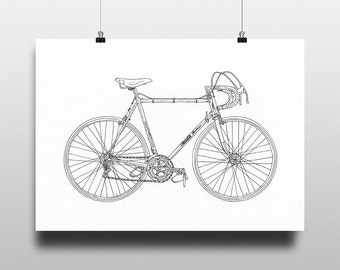 Bicycle Art Print, Bike Art Print, Vintage Art : Specialissima Print