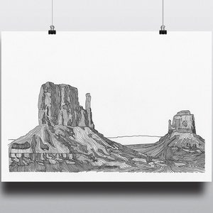 Landscape Wall Art Print : Monument Valley