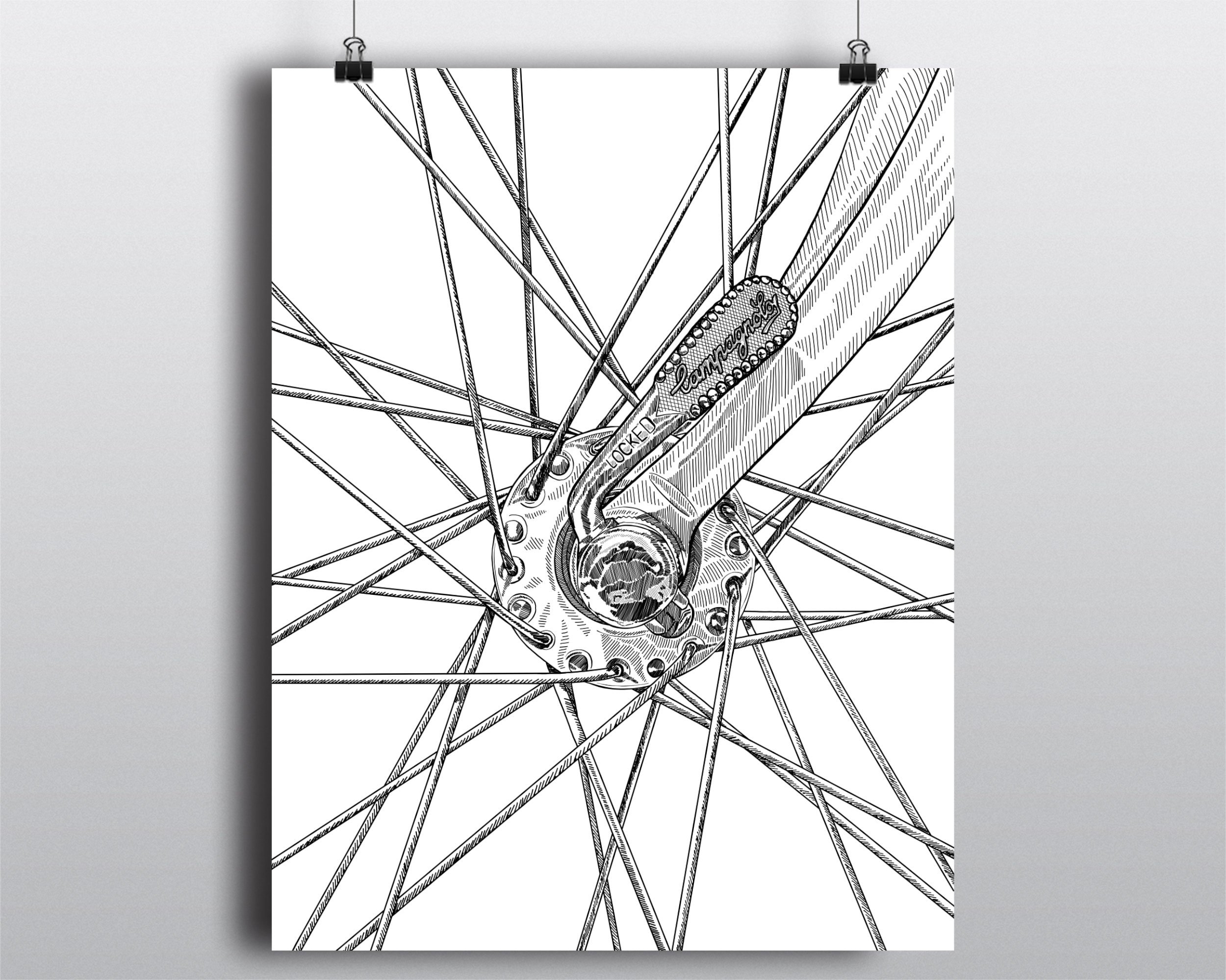 Bicycle Art Print Bike Art Print Vintage Bicycle Art : | Etsy