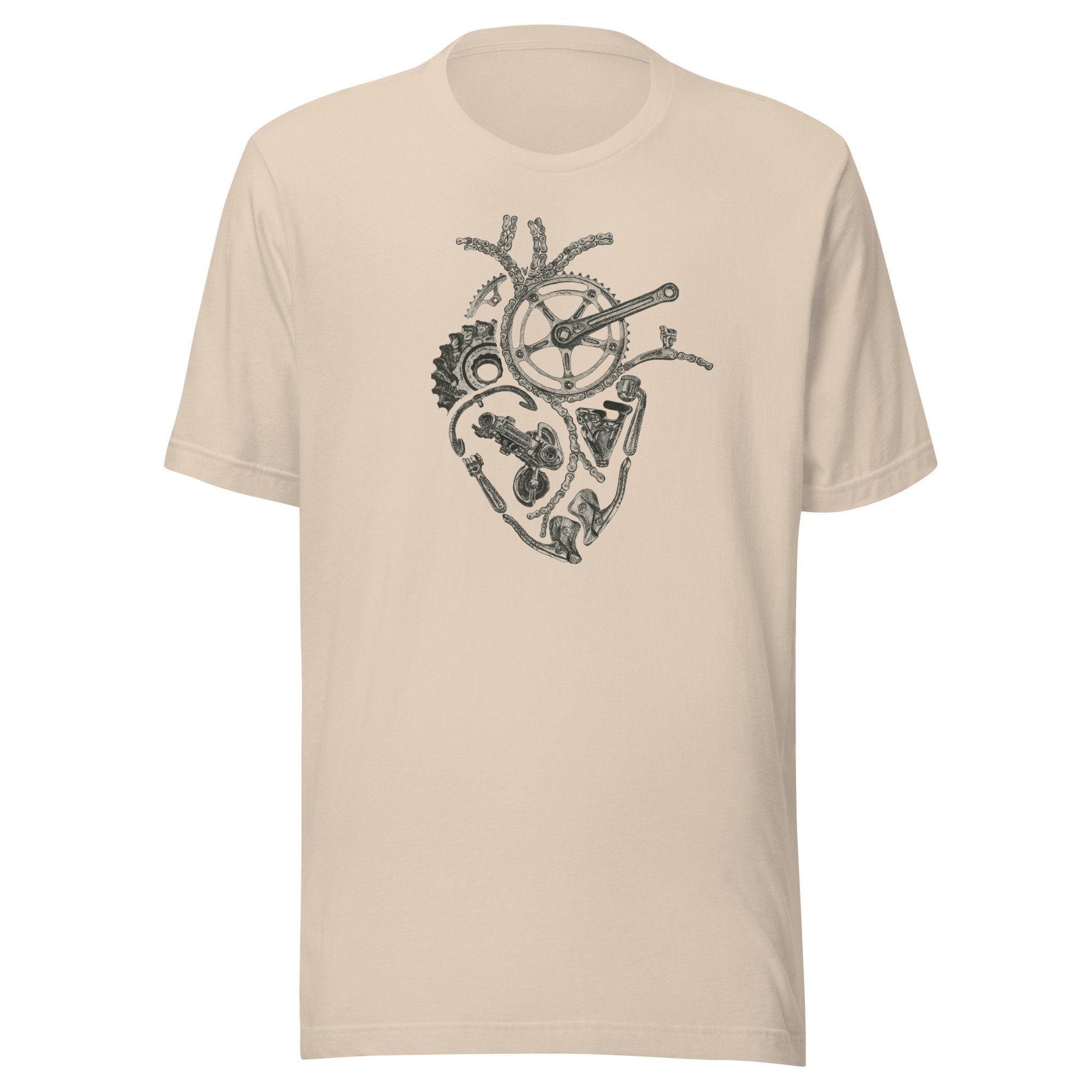 Cycling Short-sleeve Unisex T-shirt : Anatomical Cycling Heart - Etsy