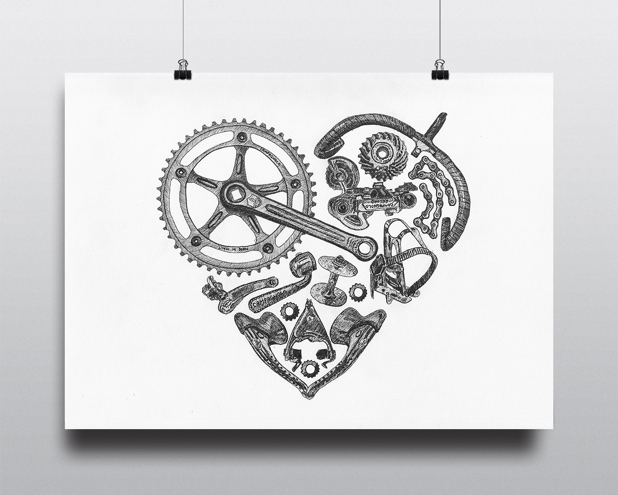 Bicycle lock 1936 cycling cycle roadcycling sport mancave spandex cycling print wall art poster bedroom patent vintage retro gift birthday