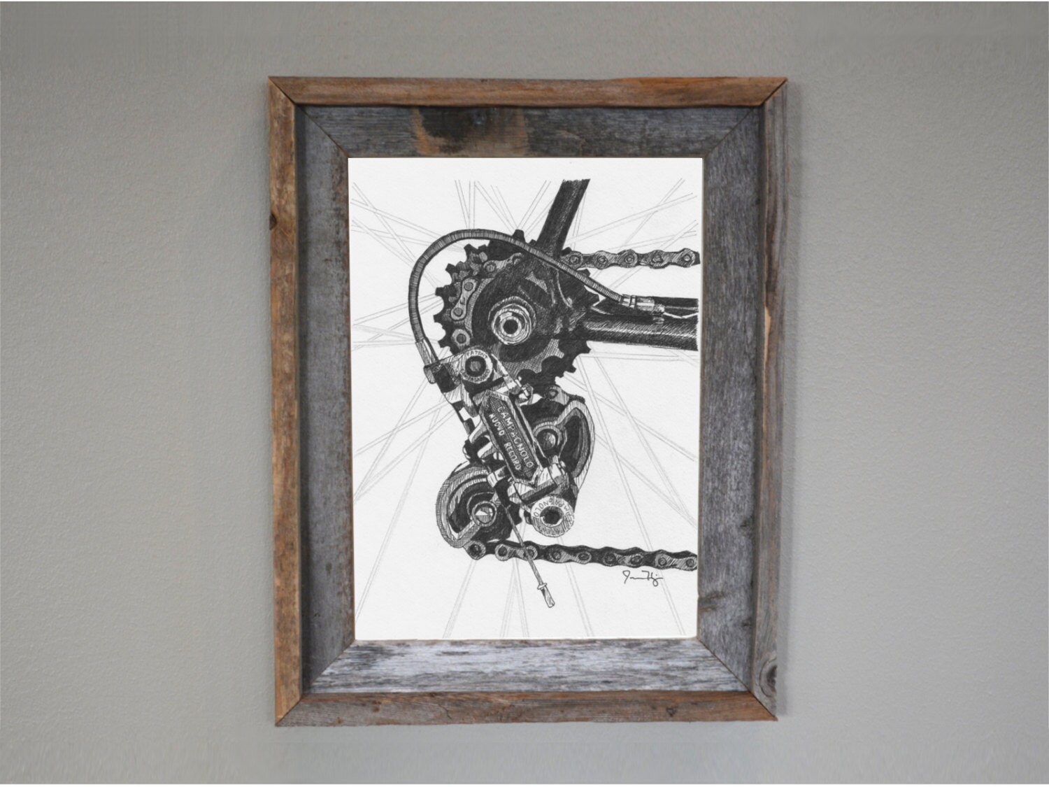 Bicycle Art Print Bike Art Print Vintage Bicycle Art : Nuovo | Etsy