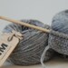 100% grey cashmere yarn