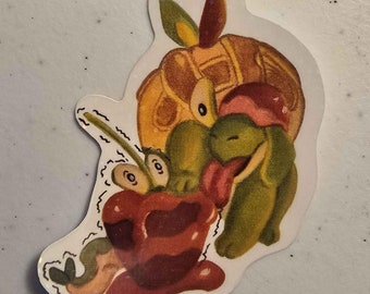 Sticker Appletun en Dipplin met zoete lekkernijen