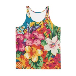 Aloha Floral Summer Vibes Tank Top
