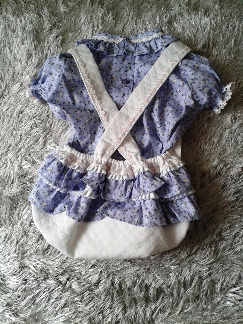 spanish handmade girl outfit toddller purple shirt baby girl ruffle bloomers and shirt kids white short pants newborn kids clothes
