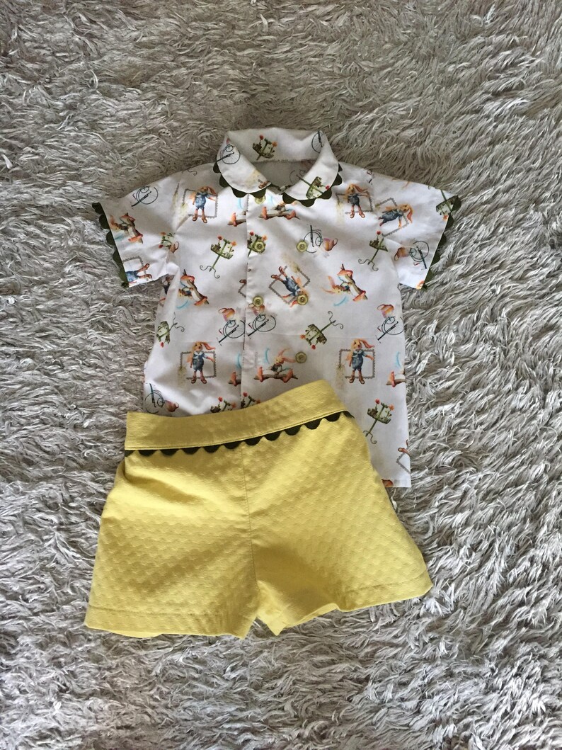 baby boy yellow shorts