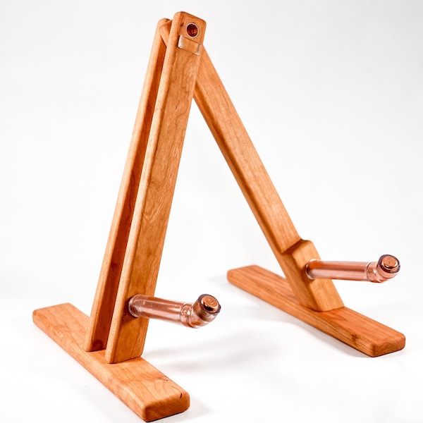 A-Frame Minimalist Guitar Stand - Cherry