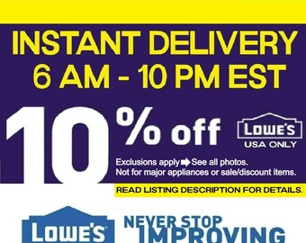 Lowes Coupon - Etsy