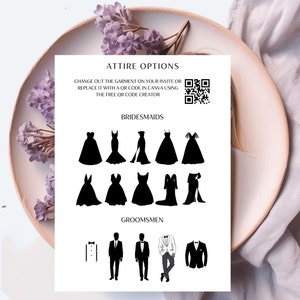 Canva Editable Bridesmaid Info Card Template, Canva Template, Bridal Party Info Card, Bridesmaid Maid of Honor Information Card image 6