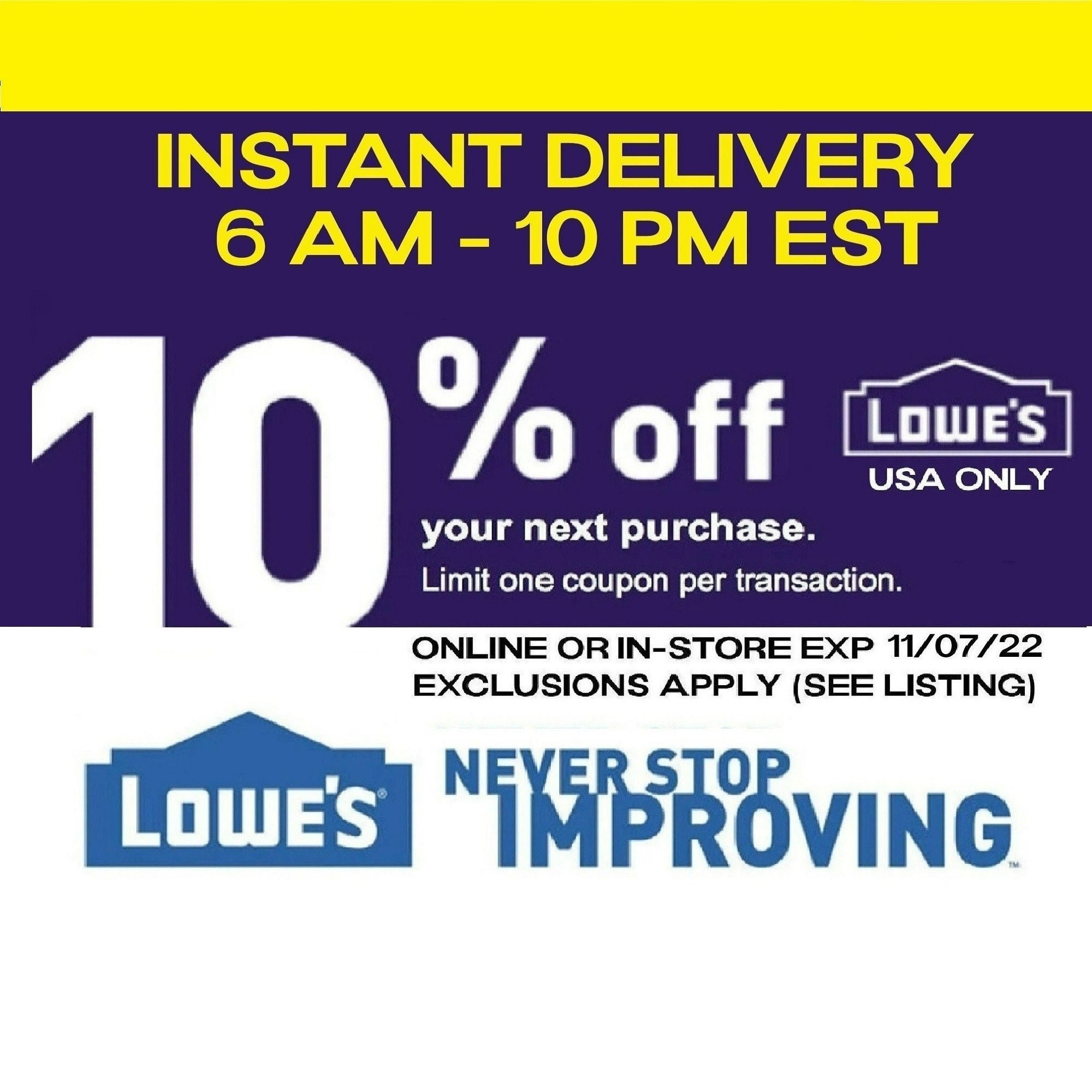 maximum discount 500 dollars Bags & Purses Wallets & Money Clips Coupon Organiser LOWES 10% Off  In-Store & Online Printable Coupon 