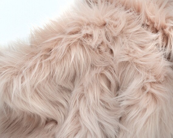 blush pink fur fabric