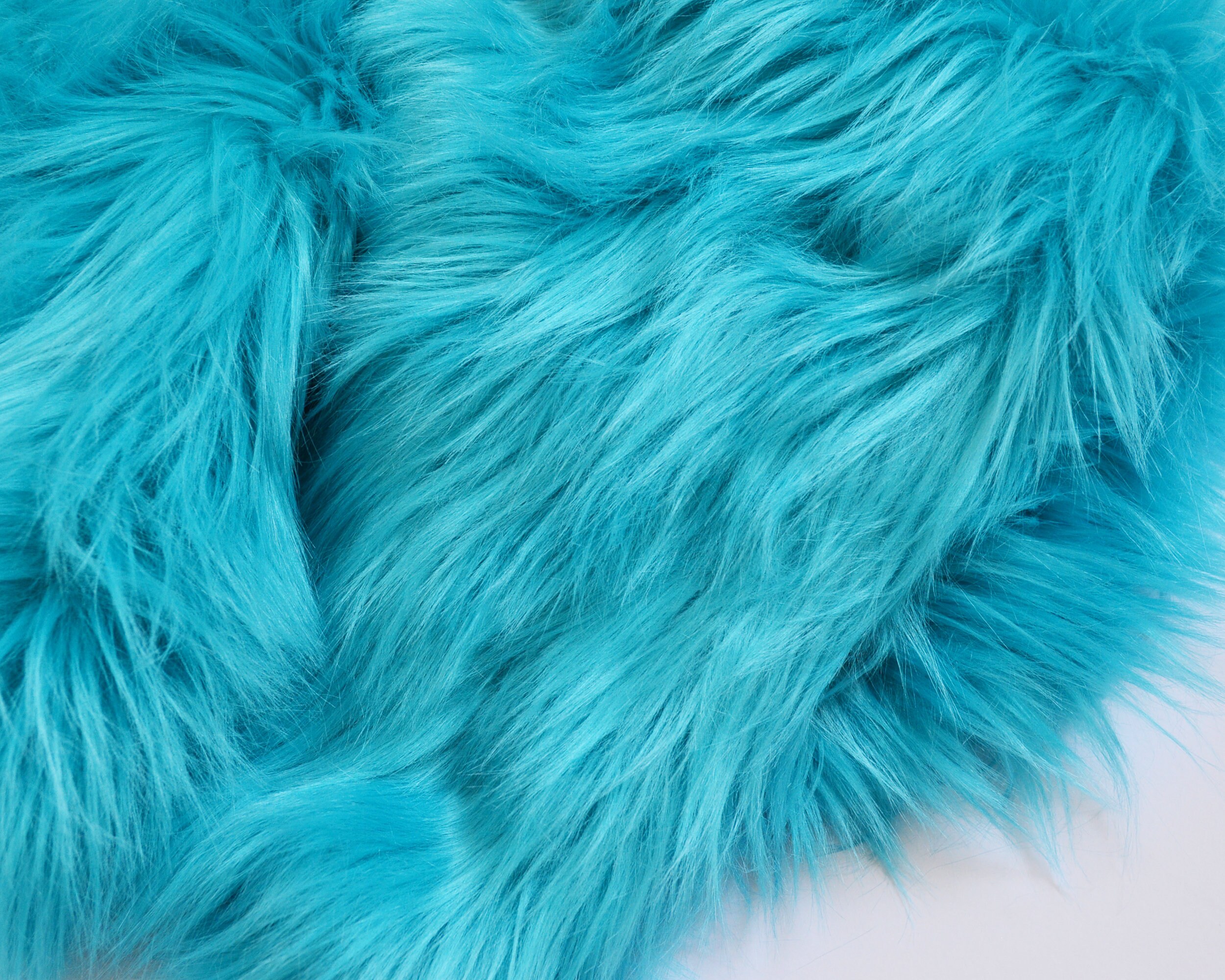 Turquoise Faux Fur Fabric Craft Squares Turquoise Fur Fabric Etsy Australia