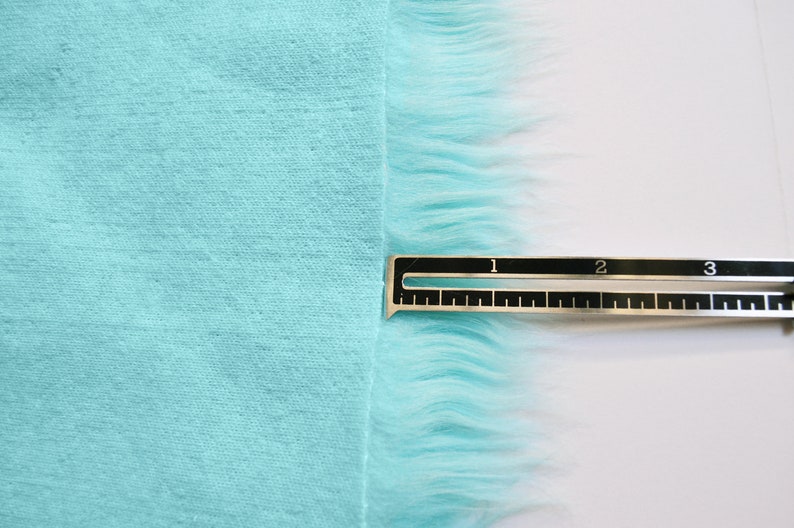 Mint Fur Shag Aqua Blue Fur Fabric Craft Size Squares Mint Shag Fabric Fluffy Mint Fur Aqua Blue Fur Material Mint Color Fur