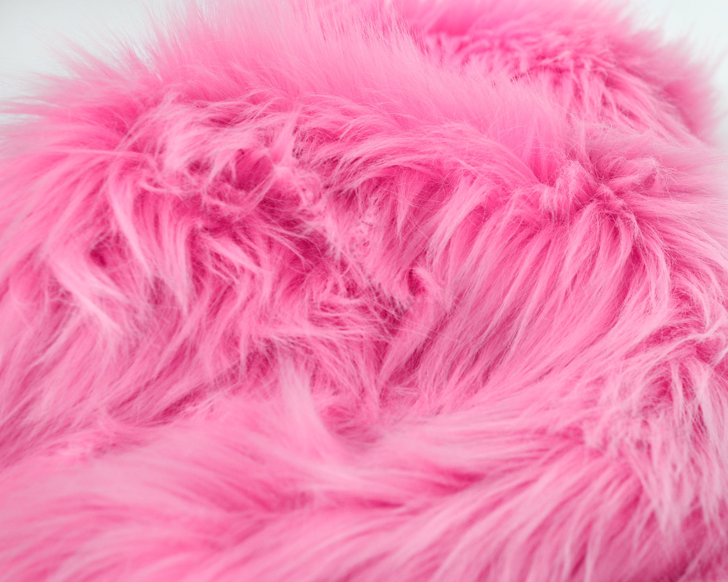Pink Faux Fur Fabric Craft Squares Pink Fur Fabric Pink Faux | Etsy