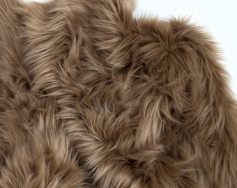 Light Brown Faux Fur Fabric Craft Squares, Light Brown Fur Fabric, Light Brown Fur Material, Light Brown Faux Fur