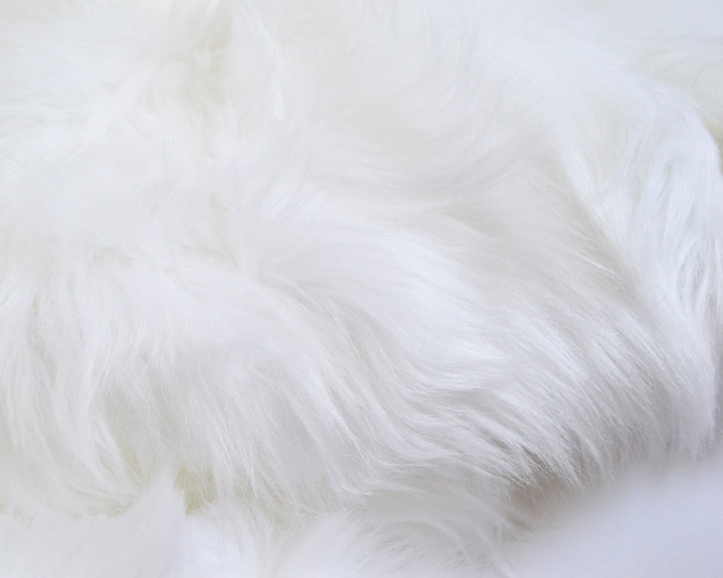 White Fur Fabric White Craft Fur White Fursuit Fur White Etsy