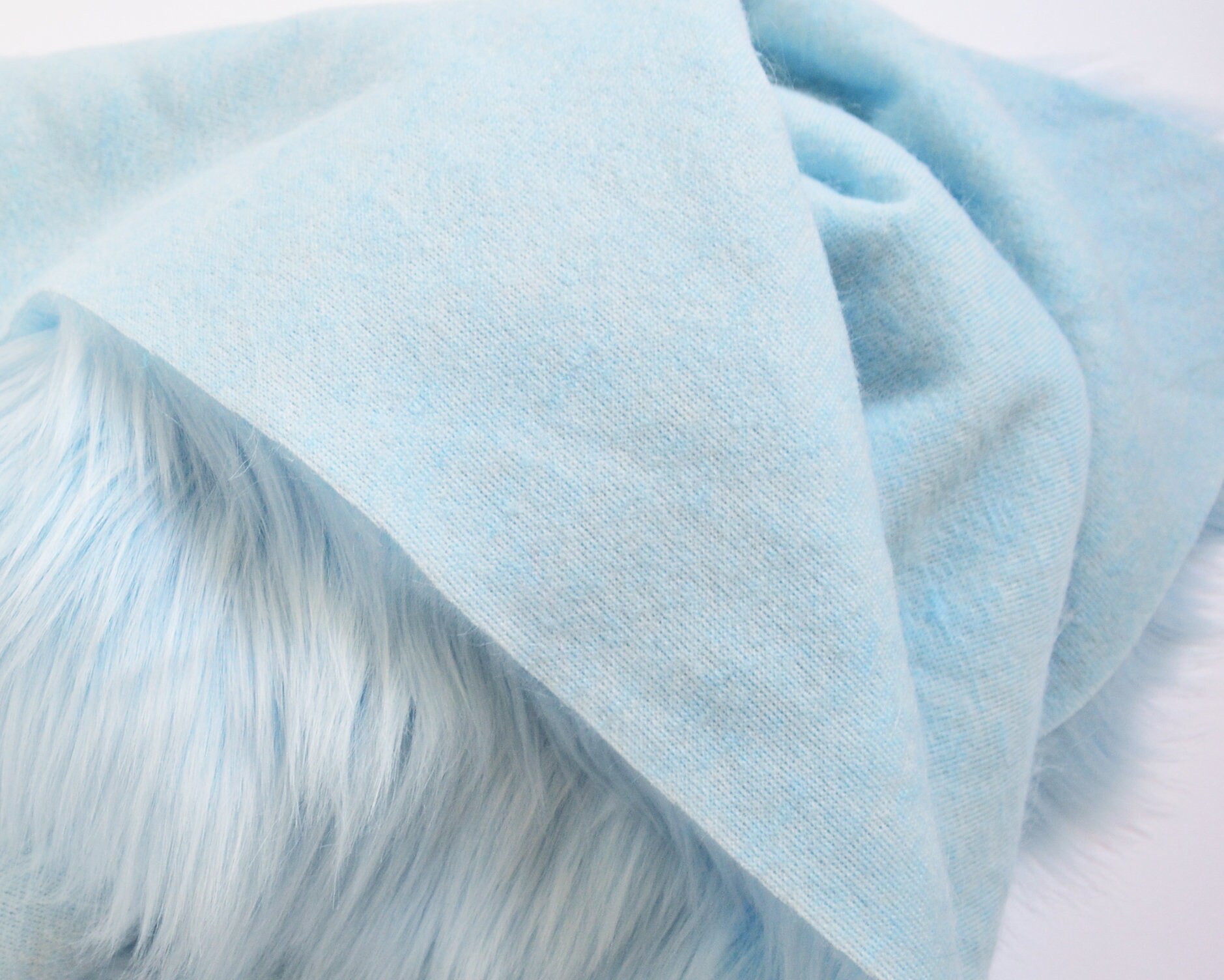 Baby Blue Faux Fur Fabric Craft Squares Baby Blue Fur Fabric Etsy