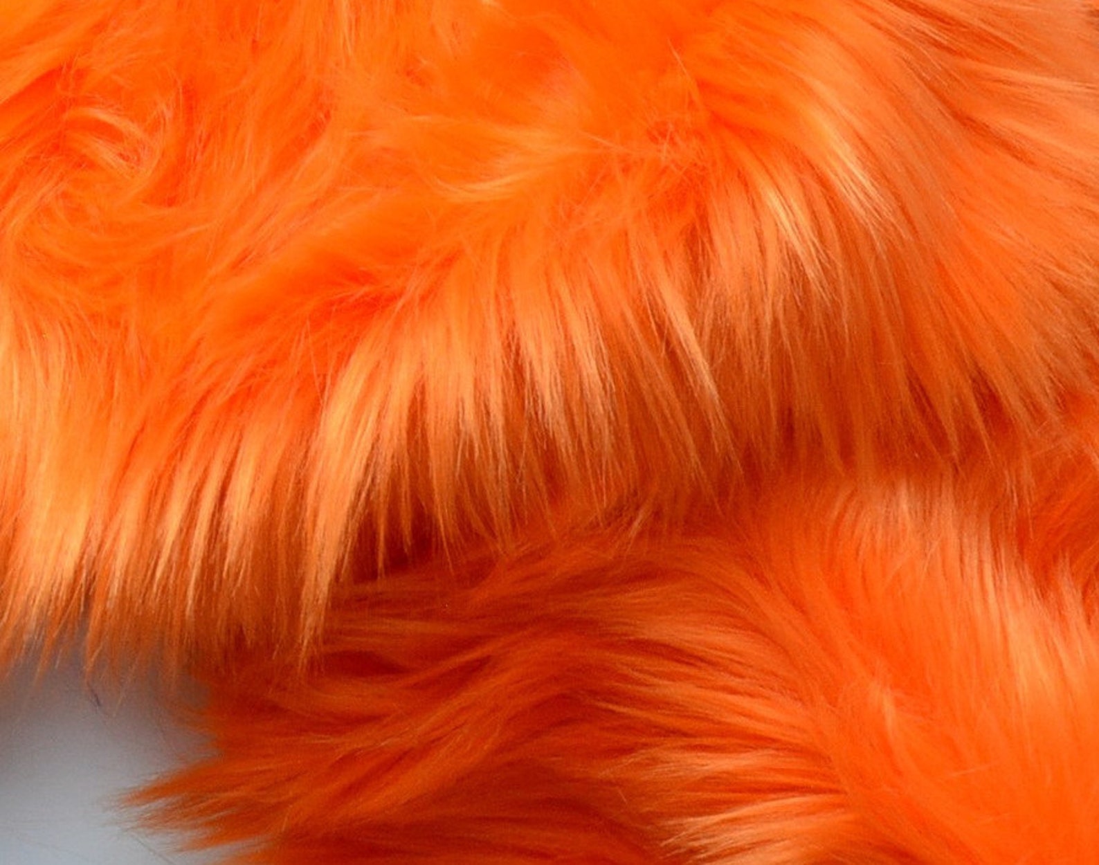 Orange Faux Fur Fabric Craft Squares Orange Fur Fabric | Etsy Australia