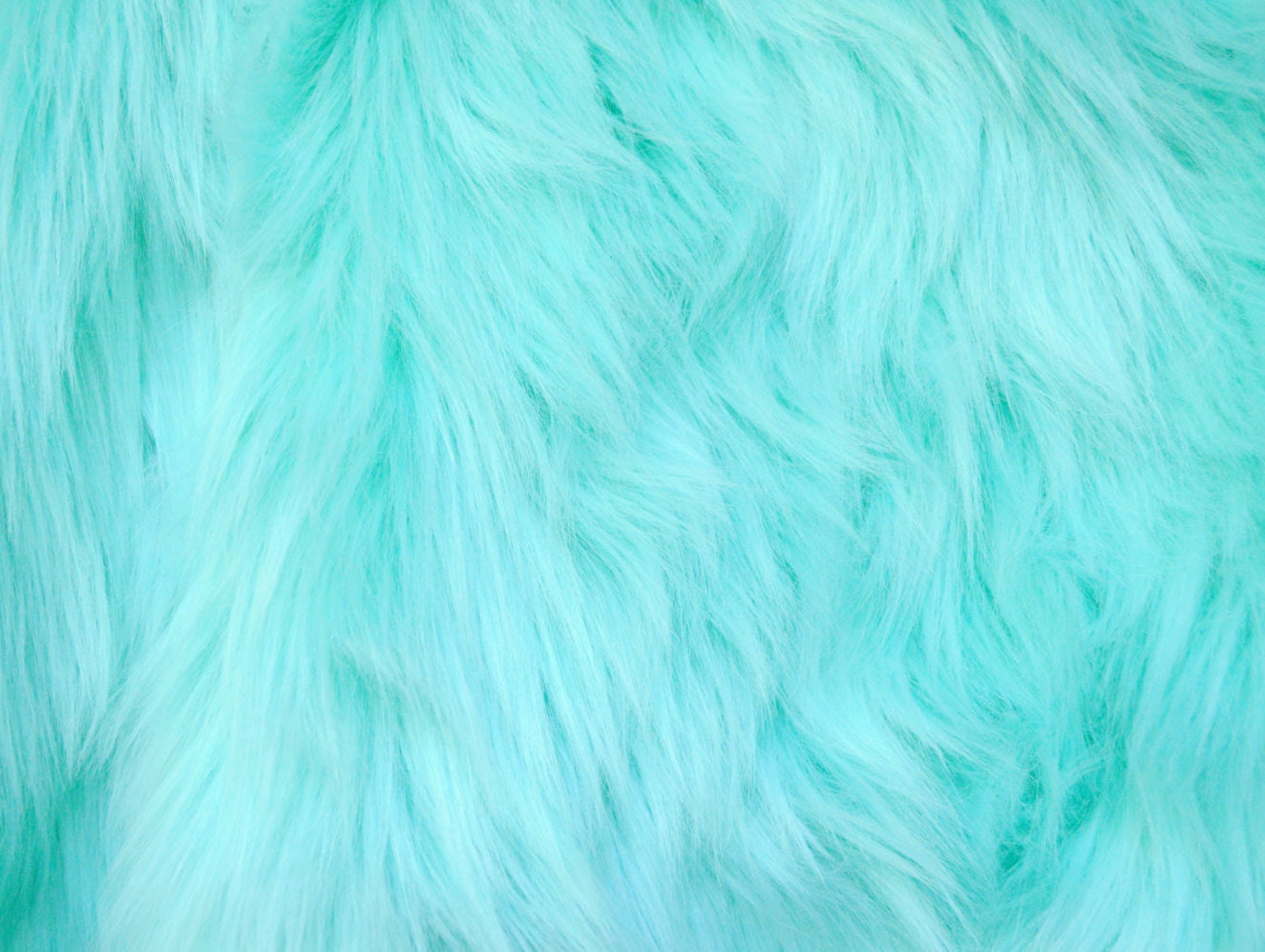 Aqua Blue Faux Fur Fabric Craft Size Squares Mint Faux Fur Etsy