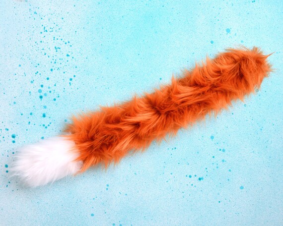 Clip On Tail Faux Fur Cheetah Tail 28/" Long Animal Tail Fancy Dress Costume Tail