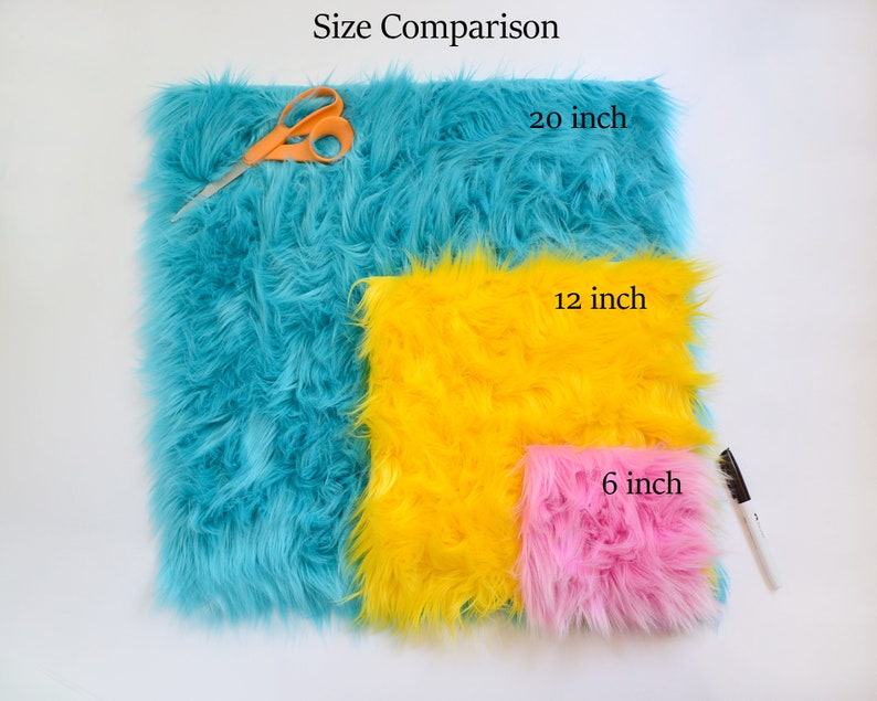 Mint Fur Shag Aqua Blue Fur Fabric Craft Size Squares Mint Shag Fabric Fluffy Mint Fur Aqua Blue Fur Material Mint Color Fur