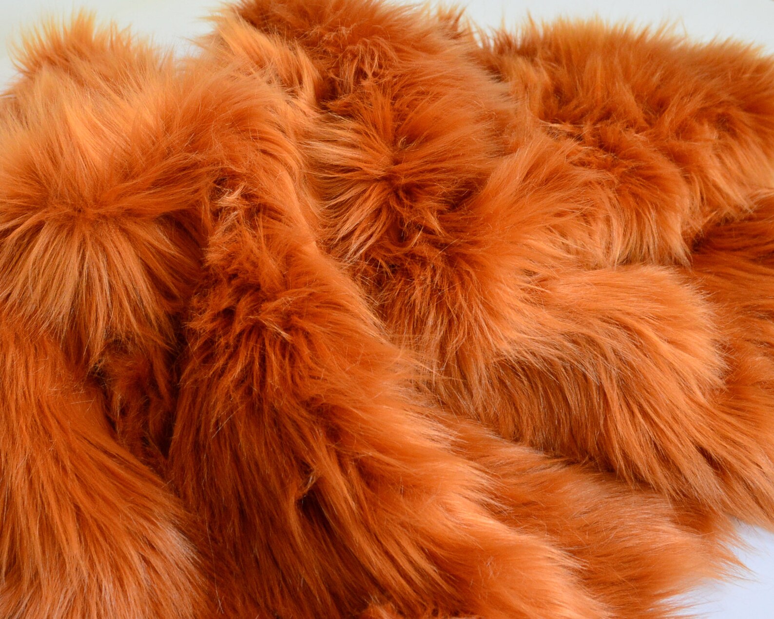 Amber Faux Fur Fabric Craft Squares Burnt Orange Faux Fur | Etsy