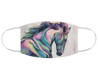 Colors Of Fate - Horse Art Fabric Face Mask