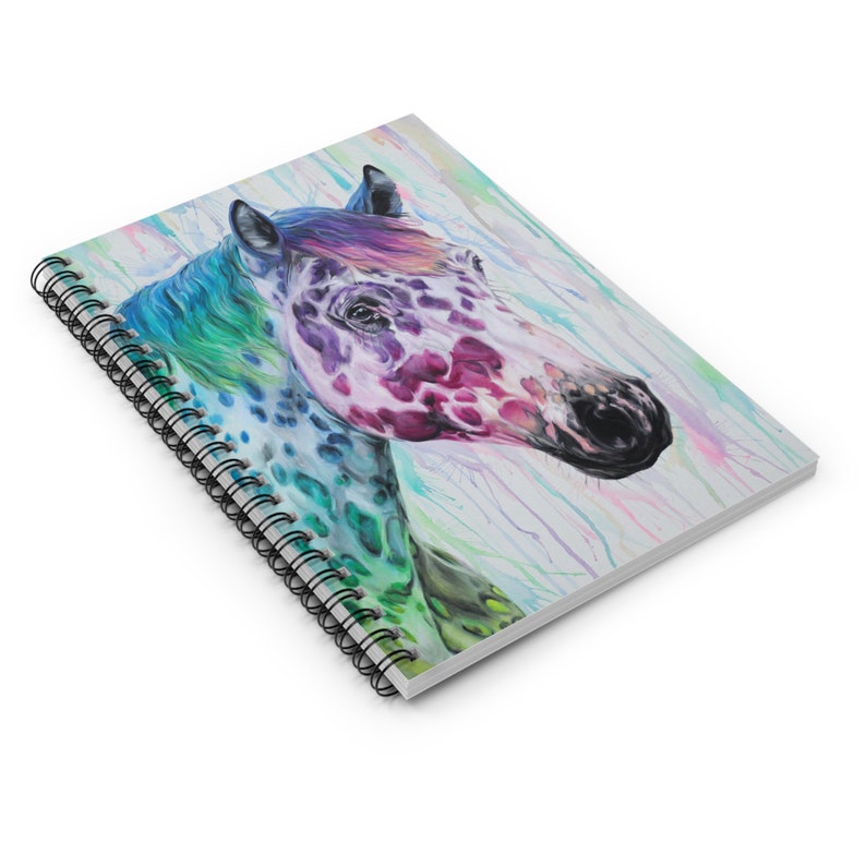 Colorful Leopard Spotted Appaloosa Spiral Notebook - Ruled Line 6x8" - Etsy