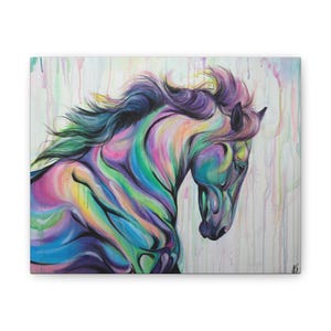 Colors Of Fate - Horse PRINT On Stretched Canvas