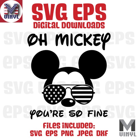 Download Free Oh Mickey You Re So Fine Svg Eps Dxf Png Jpeg Disney Etsy SVG Cut Files