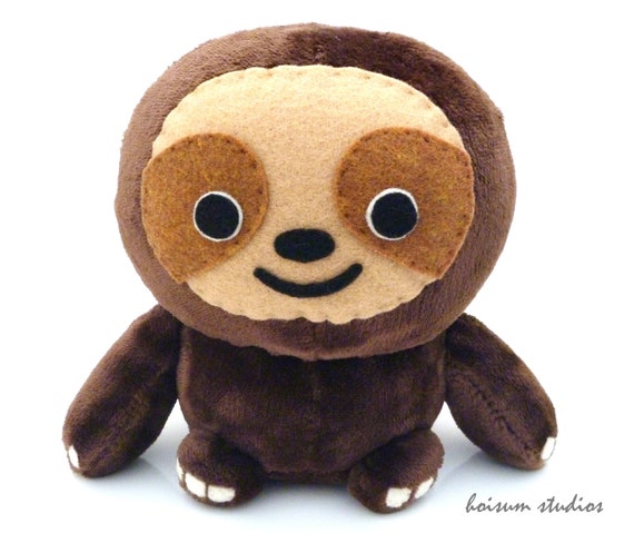 kawaii sloth plush